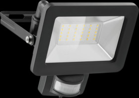 53881 LED floodlight with sensor, 30 W, black, IP44