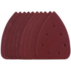 Draper 08626 Detail Sanding Sheets - Hook &amp; Loop 140mm Assorted Grit SSD6 10 Pcs