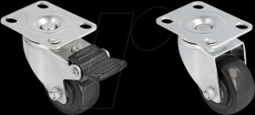66754 Heavy Duty Castor Wheel Ø 50 mm load capacity up to 400 kg Set 2