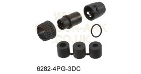 Circular Connector 4-way (6282-4PG-3DC) - Switchcraft conxall
