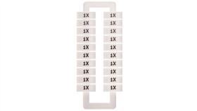 Oznacznik Do Złączek Szynowych 2,5-70Mm2 /1X/ Biały 43192 /1 Blister=20 Szt/