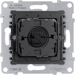 Legrand 765030 Seano Insert Shutter Switch Black Metal 3-Key Non-Illum.