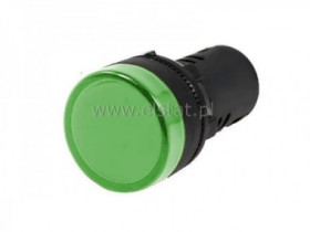 Kontrolka AD16-22DS 12V AC/DC zielona 28mm