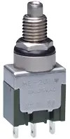 Pushbutton, 1 pole, metal, unlit , 6 A/125 VAC, 3 A/30 VDC, IP67, MBN15SD8W01