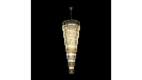 Lampa Wisząca Elegancki Szklany Żyrandol Luxe Złoty E14 18006-69 Zuma Line