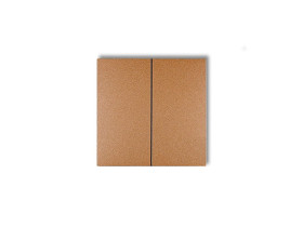 Klawisze podwójne do wyłączników DECO FLEXI (komplet dwóch sztuk) złoty metalik 8DKL-2 KARLIK