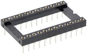 Podstawka DIL 2.54mm Pitch 15.24mm Row Spacing 24-pinowe, Przewlekany Toczony Pin, 5A Winslow