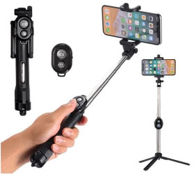 3-in-1 Photo Monopod / Tripod - Selfie Stick with Bluetooth Remote Control