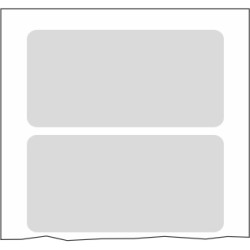 Aluminum label, (L x W) 25 x 50 mm, silver, 4 pcs, 086.00-8-25X50-A2/4, package with 4 pieces