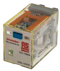 Przekaźnik mocy 12V dc SPDT RS PRO 480W, Wciskane Wciskane