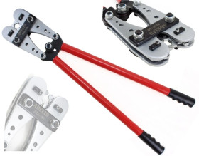 Praska do końcówek oczkowych 10-120mm2 HEX-Tech ZRK-120