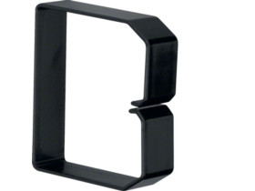 tehalit.BA6 Klamra do przewodów 80x80 czarny B800803 HAGER