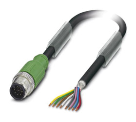 Przewód czujnik-siłownik ze złączem Złącze M12 liczba rdzeni 8 długość 1.5m Rodzaj A Męskie