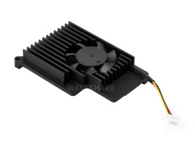 Waveshare Active Cooler for Raspberry Pi 5, Active Cooling Fan, Aluminium Heatsink, With Thermal Pads