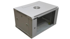 Szafa 19Cali Wisząca Zeta 6U 600X450 Ral7035 Szkłod