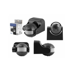 Czujnik ruchu 180st IP44 1000W czarny ORNO / OR-CR-201/B