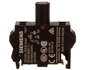 Oprawka blok LED czerwony 24V AC-DC montaż w obudowie przył sprężynowe SIRIUS ACT 3SU1401-2BB20-3AA0