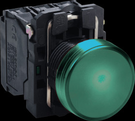 XB5AVB3 Indicator light with 24 V LED, momentary