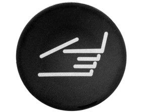 Wkładka przycisku 22mm płaska czarna z opisem M22-XD-S-X9 218175