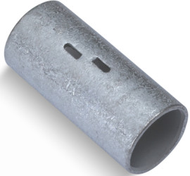 Butt connector, uninsulated, AWG 2, gray, 26.67 mm, 324457