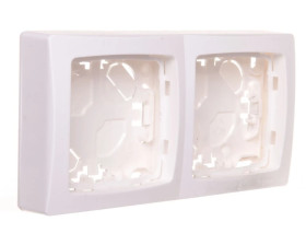 OTEO Puszka natynkowa podwójna biały 086092