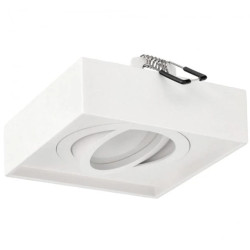 Punktowa oprawa sufitowa wpuszczana PALLAD 1 MINI White IP20 kwadratowa biała EDO777124 EDO