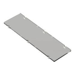 Obudowa modułowa na szynę ZD1008 jasna ABS V0 - ZD1008J ABS V0
