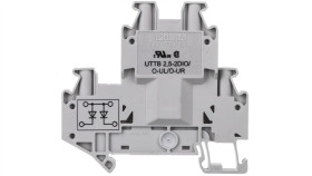 Złączka Szynowa Elementów Kontrolnych 2-Piętrowa 4-Przewodowa 2,5Mm2 Szara...