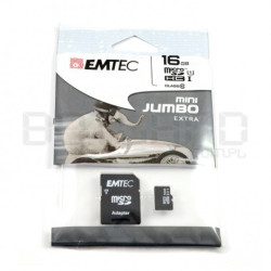Karta pamięci EMTEC micro SD/SDHC 16GB klasa 10 z adapterem