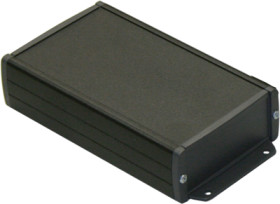 ABS/aluminum Profile enclosure, (L x W x H) 115 x 60 x 31 mm, black, TEKAL-13/E.29