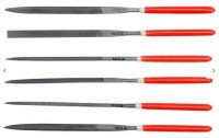 NP-PIL6I-STD Komplet 6 pilników-iglaków z rączką do metalu 160mm