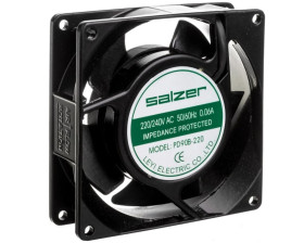 Wentylator łożysko kulkowe 230VAC 0.07A 12W 45.63 m3/h 92x92x25mm przyłącze konektorowe PD9225B-AC230C