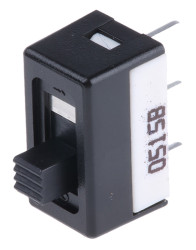 Przełącznik suwakowy, SPST, montaż PCB, 3 A przy 28 V DC, -40 → +85°C, KNITTER-SWITCH