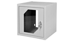 Szafa Wisząca Rack Szafka Serwerowa 10 6U 300 Mm Szara Z Szybą Hartowaną...