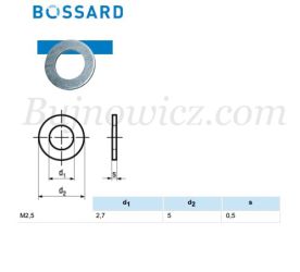 PodkĹadka M2.5 / BN715 /Bossard/ RoHS