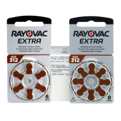 30 szt x baterie do aparatów słuchowych Rayovac Extra 312