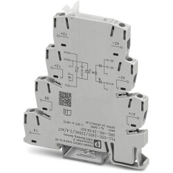 Solid state relay, 19.2-28.8 VDC, zero voltage switching, 24-253 VAC, 2.4 A, DIN rail, 2904631