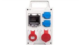 Rozdzielnica Budowlana Przenośna Rs-P 4-Moduły 2X2p+Z, 16A/5P, 32A/5P, Ip44...