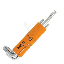 TORX klucze T10-T50 długie x 8 NEO 4295