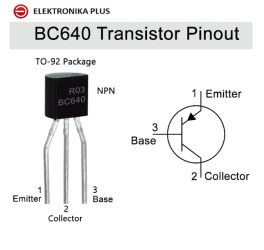 10szt. TRANZYSTOR BC640 PNP 1A 100V TO92