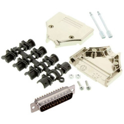 MH Connectors Mhdtpk25-Dm25P-K D-Sub Pin Strip Set 180&#xB0; 25 Pins Solder Bucket