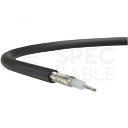 Kabel koncentryczny 50ohm RG58 0,9/3,0/4,95mm CuSn (oplot Cu) antenowy wewnętrzny czarny Technokabel