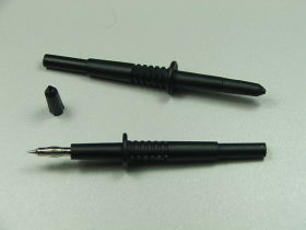 Końcówka pomiarowa 20.157.2 igła 4mm;czarna;105mm PVC 1000V