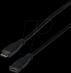 EBUSBC-USBC10GE.0,2 USB 3.1 cable, type-C connector &gt; socket, 10 Gbit/s, 0.2 m
