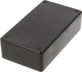 ABS enclosure, (L x W x H) 112 x 62 x 31 mm, black (RAL 9005), IP54, 1591BSBK