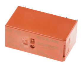 Przekaźnik mocy 5V dc SPST TE Connectivity 403mW, montaż PCB 62Ω Otwór przezierny