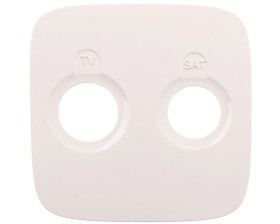VALENA ALLURE Plakietka gniazda antenoweego tv-sat końcowego lub przelotowego lub zakończeniowego biały 754825