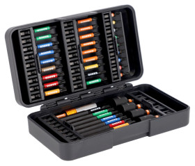 Zestaw końcówek do wkrętaka Sześciokątny, Phillips, Pozidriv, Torx l. elementów: 44 Zestaw końcówek skrętnych Bahco