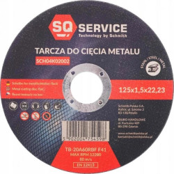 Tarcza do cięcia metalu 125x1,5 seria SQ mocna Schmith
