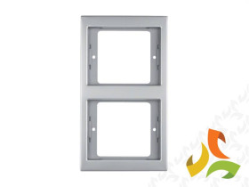 BERKER K.5 Ramka 2 podwójna pionowa stal szlachetna nierdzewna 13237004 HAGER